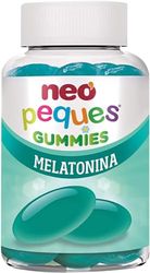 Neo Peques | Gummies Melatonina para Conciliar el Sueño 30 Unidades | Gominolas con Vitamina B6 | Tomar 1 o 2 al Día | Para Mayores de 3 años | Caramelo Masticable Infantil Sabor a Mora
