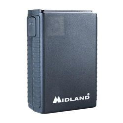 Midland - Batteria PB42 Lithium per Walkie Talkie Alan 42, 2800mAh, Ricarica Rapida USB-C, LED di Stato, Alta Capacità per Ricetrasmettitori Portatili, Accessori per Radioamatori, Tensione 3,7V