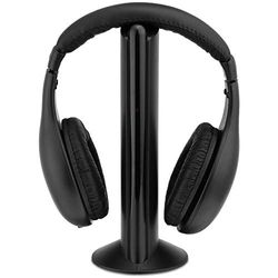 tempo di saldi Stero - Auriculares inalámbricos estéreo para PC, Reproductor de DVD, TV, MP3, Color Negro