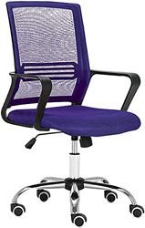 Tumueblekit Silla de Oficina, Tejido 3D y Patas cromadas, Violeta, 101/91x61x63 cm