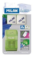 Milan Erasers, Rubber, White, Small