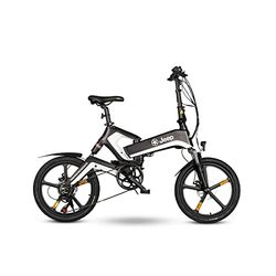 Jeep Fold E-Bike FFR 7050, 20-fots hjul, 7-växlad Shimano-växel, svart