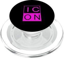 Pink IC/ON Pink Graphic PopSockets PopGrip para MagSafe