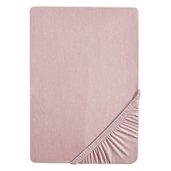 roba Hoeslaken voor wiegenmatrassen uit de collectie "Lil Planet", single jersey, 100% biologisch katoen, hoeslaken geschikt voor matrassen 40x90 en 45x90 cm, laken voor babywieg, babybed, roze