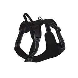 Love Story, Harnais Anti-Traction Réfléchissant Polyester Taille S 45>55 cm Expert Noir
