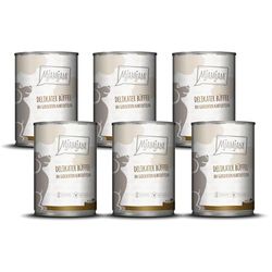 MjAMjAM - Nourriture humide premium pour chiens - buffle délicat aux pommes de terre cuites, paquet de 6 (6 x 400g), sans céréales avec extra viande