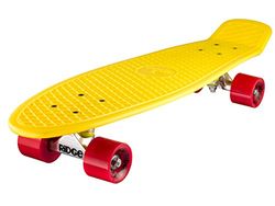 Ridge - Skateboard Big Brother Nickel Mini Skate Cruiser Giallo completamente assemblato skateboard unisex