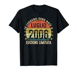 Le Leggende Sono Nate A Luglio 2006 Anni 18 Di Compleanno Maglietta