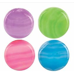 Baker Ross FC231 Light Up Galaxy Balls - Bouncy Balls, Great for Kids Party Bags, Stocking Fillers and Small Gifts for Children,Pink ,pack of 4,