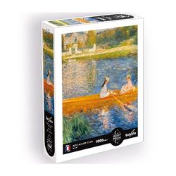 Calypto 3907010 Das Boot, La Yole, 1000 Teile Puzzle mit Soft-Touch, Kunstpuzzle mit samtiger Oberfläche, für Erwachsene und Kinder ab 9 Jahren, Pierre-Auguste Renoir