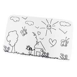 MSV Tapis de Bain Microfibre Jardin d'enfants 45x75cm Noir & Blanc