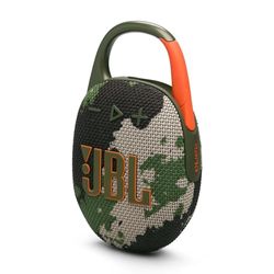 JBL Clip 5 Speaker Bluetooth Portatile, Altoparlante Wireless Compatto, Moschettone Integrato, Waterproof e Resistente alla Polvere IP67, fino a 12 h di Autonomia, App JBL Portable, Mimetico