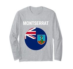 Bandiera Montserrat Moderna Maglia a Manica