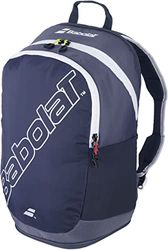 Babolat BP Evo Korte rugzak, ideaal voor transport, ruime vakken, rugzak voor 3 tennisrackets, robuust en duurzaam, 100% gerecycled, Frans merk, zwart, uniseks, grijs, eenheidsmaat