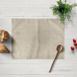 Belum Placemat Beige 50 x 40 cm Plain Pack of 2