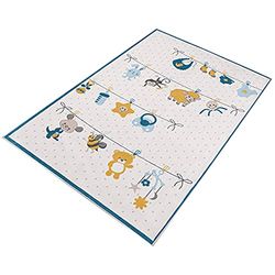 Tapis en polyester tamponné de 80 x 150 cm