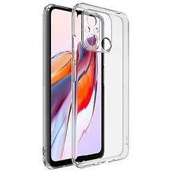 fnmisan Clear Silicone Cover per Xiaomi Poco C55, Cover Posteriore Ultra Sottile Morbida Ammortizzazione Antigraffio Bumper Protettiva Flessibile TPU Case Cover, Trasparente