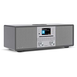 Technisat DIGITRADIO 650 - Compact systeem met 70 watt 2.1 luidsprekersysteem (muzieksysteem met internetradio, DAB+, FM, CD-speler, Bluetooth, app-bediening, Qi-oplaadstation, Spotify & Amazon Music)