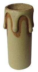 Tibelec, Portalampada a candela, ø 24 mm, altezza 6,5 cm, Marrone