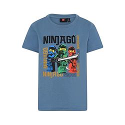 LEGO Ninjago Jungen T-Shirt Kai, Lloyd, Jay LWTaylor 331 Camiseta, 612 Faded Blue, 104 para Niños