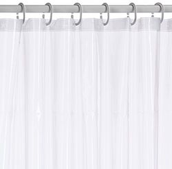 RIDDER Brillant Douchegordijn Folie, Incl Douchegordijnringen, Transparant, 120 x 200 cm