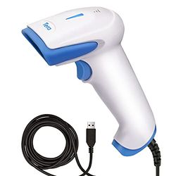 Tera Lecteur de Codes Barres 1500 Pixel CCD USB Douchette Scanner de Codes Barres Linéaire 1D Scan Rapide et Précis pour Code sur Ecran Digital, Tablette, Smartphone, Modèle 1500C