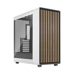 Fractal Design North XL Chalk White TG- Three 140mm Aspect PWM Fans Included- Type C USB- EATX Airflow Full Tower PC Gaming Case