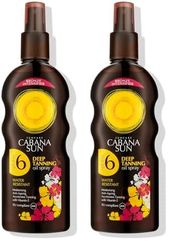 Cabana Sun CABANA Deep Tanning Oil Spray SPF6-200 ml (Pack of 2)