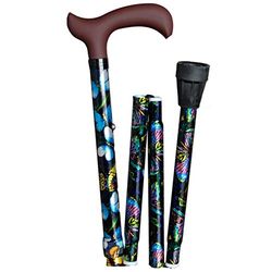 Extendable Aluminium Folding Butterfly Walking Stick