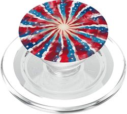Tie Dye del 4 de julio PopSockets PopGrip para MagSafe