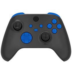 eXtremeRate Botones Completos para Xbox Series S X Control - Repuesto Botón de LB RB LT RT Bumpers Gatillos D-Pad ABXY Start Back Sync Compartir Teclas para Xbox Series X/S Mando (Azul)