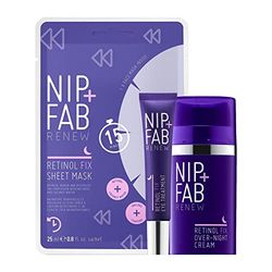 Nip+Fab Retinol Anti-Ageing Set | Reduce Fine Lines and Wrinkles, Boosting Face Skin, Anti Age | Retinol Eye Cream, Night Cream, Mask