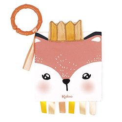 Kaloo - K962782 - Livro suave de atividades para bebé com design de raposa furioso