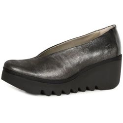 Fly London Beso246fly pump för kvinnor, Silversvart, 40 EU