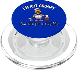 Cruise Ducks I’m Not Grumpy Just Allergic To Stupidity Fun PopSockets PopGrip for MagSafe