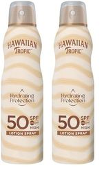 Hawaiian Tropic Silk Hydration Air Soft Spf 50 Spray Continuo - 220 ml (Confezione da 2)