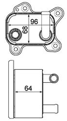 MAHLE CLC 183 000P Oil Cooler