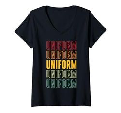 Mujer Orgullo uniforme, Uniforme Camiseta Cuello V