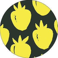 Bonateks, Round Digital Printed Mouse Pad, Non-Slip Base, for Office and Home, Diameter:22cm