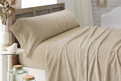 Burrito Blanco Draps d'hiver en Corail 965 Beige pour lit de 135 cm (+ Dimensions Disponibles) Motif 965 Beige