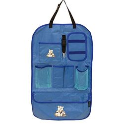 Petex 44150105 Banco traseiro de viagem, aprox. 41 x 64 cm, com logotipo, cor azul