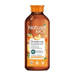 Naturé Moi - Shampooing Nourrissant - Soin Cheveux Secs et Abîmés - Sans Sulfate - Répare - Abricot et Huile de Sésame Bio - 95% d'Origine Naturelle - 250 ml - Fabriqué en France