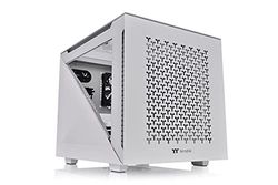 Thermaltake Divider 200 TG Air Snow Micro-ATX-pc-behuizing, 2 x gehard 3 mm glazen zijpaneel, mesh-paneel, wit
