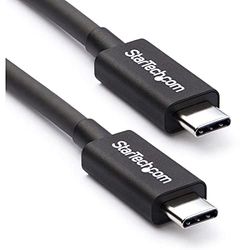 StarTech.com Cable Thunderbolt 3 Pasivo de 2m, 20Gbps, PD 100W, Vídeo 4K, Cable Thunderbolt, Compatible con USB4 / Modo Alt DP, Thunderbolt 4, USB 3.2, USB-C (TBLT34MM2M)