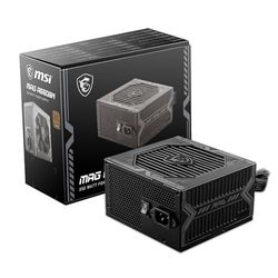 MSI MAG A550BN Alimentatore, Spina EU - 550W, certificato 80 Plus Bronze, ATX PSU, 12V Single-Rail, circuito DC-to-DC, ventola 120mm - 5 anni di garanzia