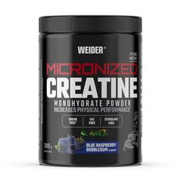 Weider Micronized Creatine Monohydrate Powder (300g) Blue Raspberry Bubble Gum Flavour. Creatine Monohydrate 200 Mesh Ultrafine with AstraGin, with Stevia, Vegan, Increases Physical Performance