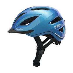 ABUS Pedelec 1.1 Casco da città - Casco da bicicletta contemporaneo con fanale posteriore per il traffico cittadino - Per uomini e donne - Blu, Taglia M