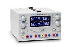 PeakTech Linear DC fuente de alimentación de laboratorio de modulación de dispositivo 4 CH 2 x 0 – 30 V/0 – 5 A, DC 3 – 6,5 V/3 A, 8 – 15 V/1 A, 1 pieza, P 6215
