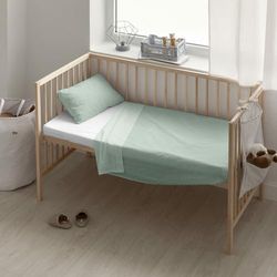 Kids&Cotton Vichy Mint lakanset 120 x 180 cm
