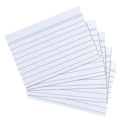 Herlitz 50019397 indexkaart A8 gelijnd wit 170g 200 stuks